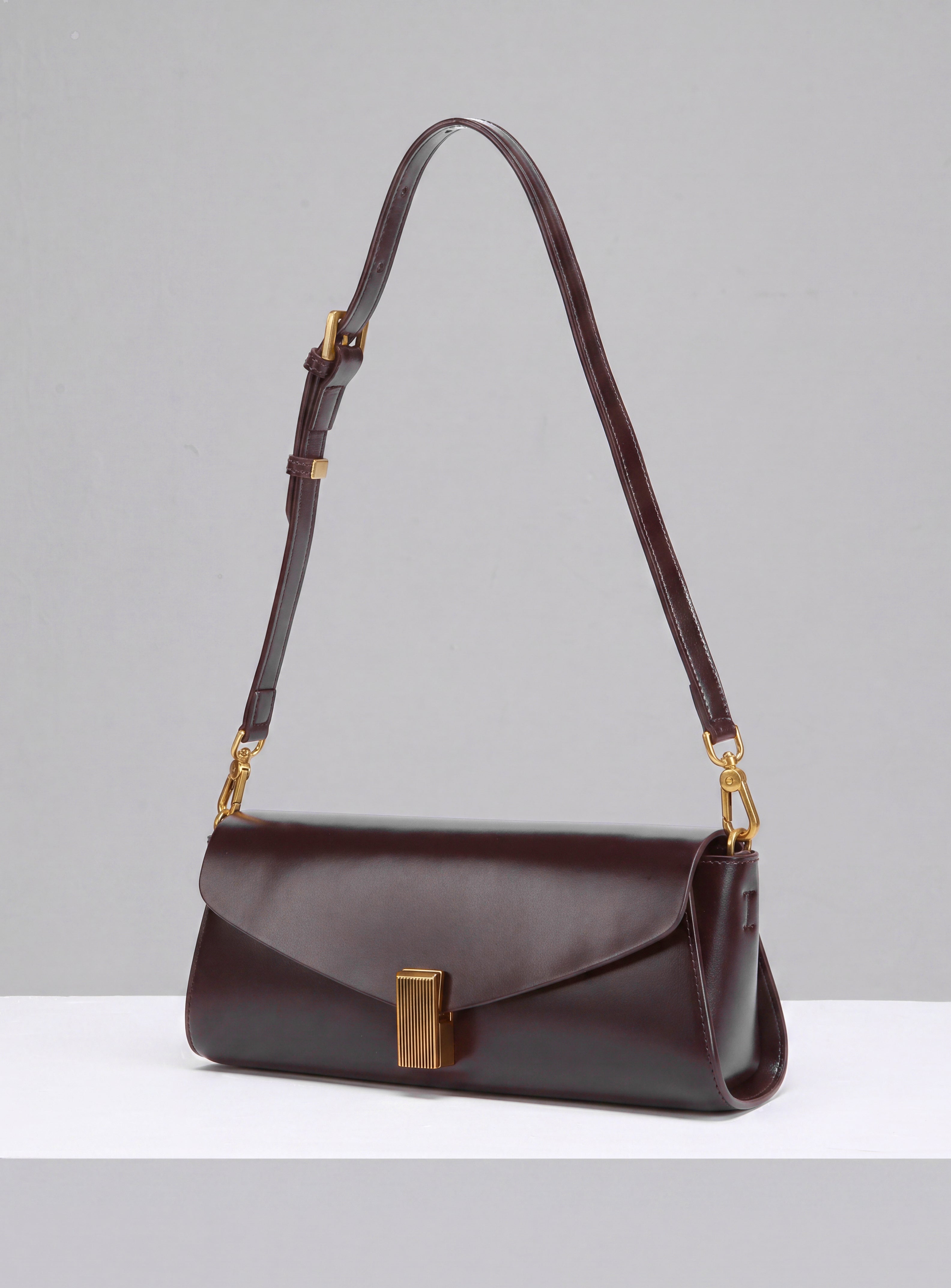 Deco Baguette Satchel - Espresso