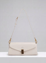 Deco Baguette Satchel - Ivory