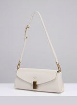 Deco Baguette Satchel - Ivory