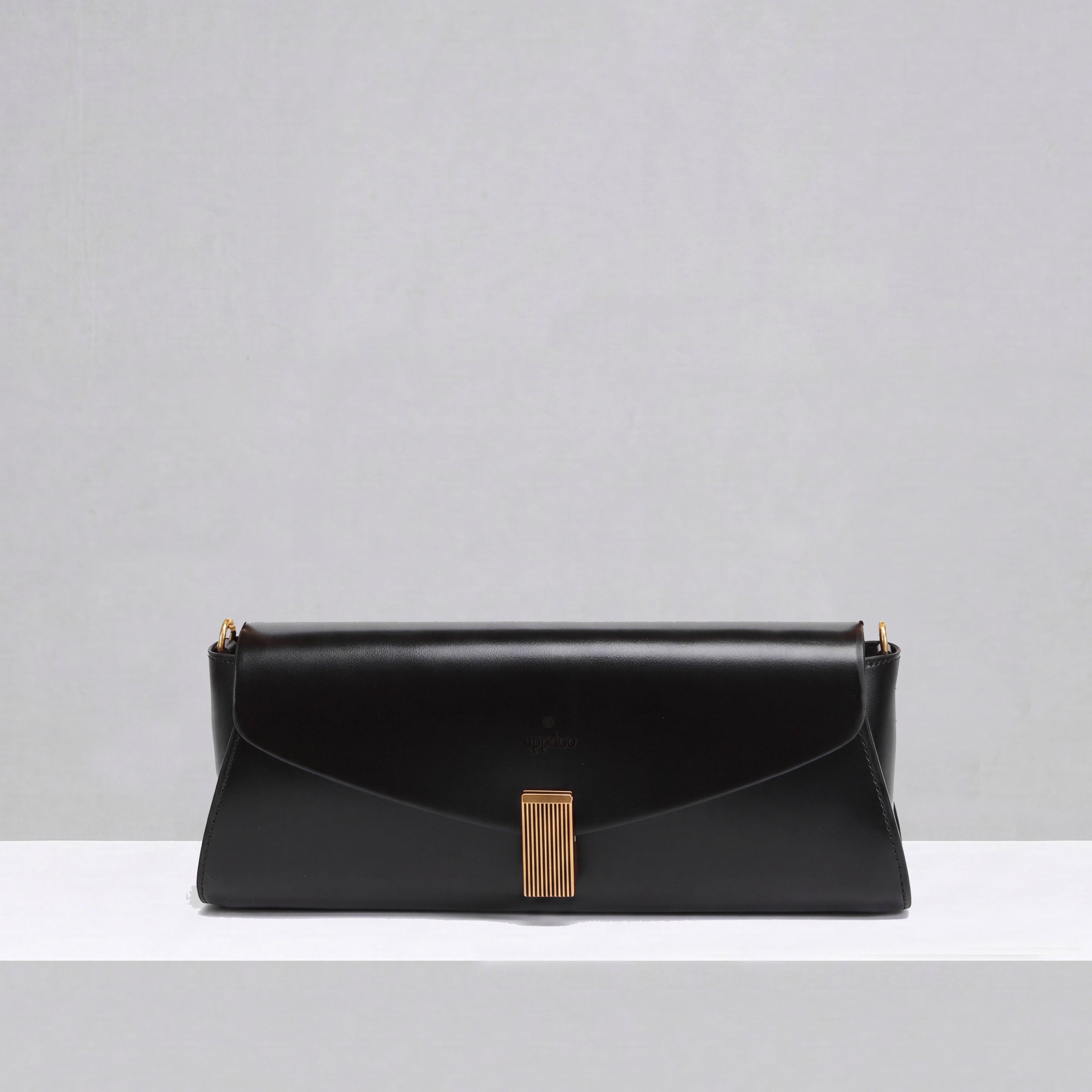 Deco Baguette Satchel - Black