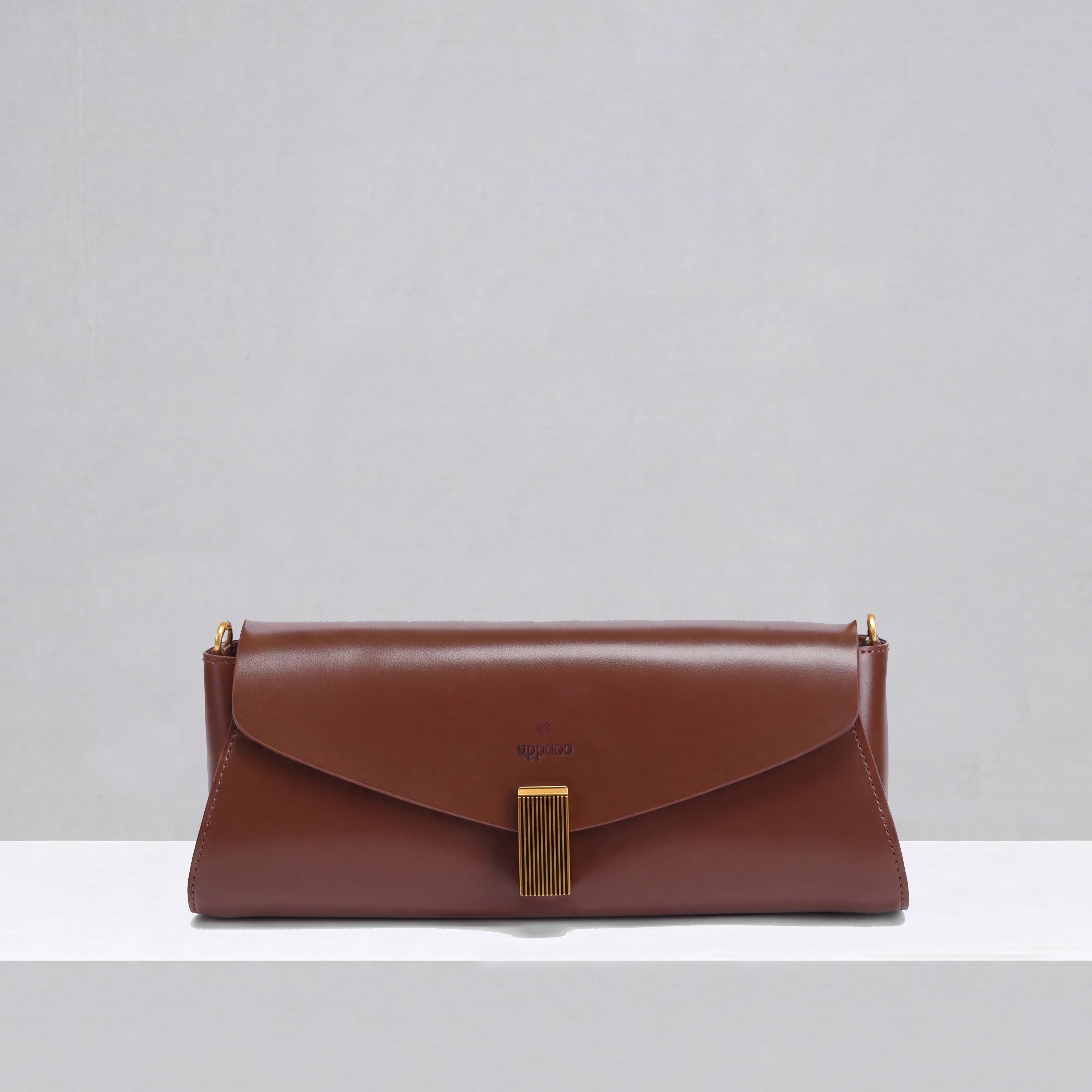 Deco Baguette Satchel - Chestnut
