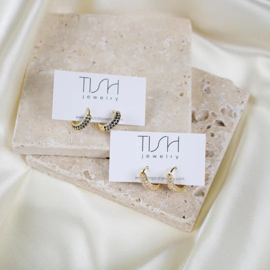 Hera Textured Hoop Earrings