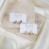 Hera Textured Hoop Earrings