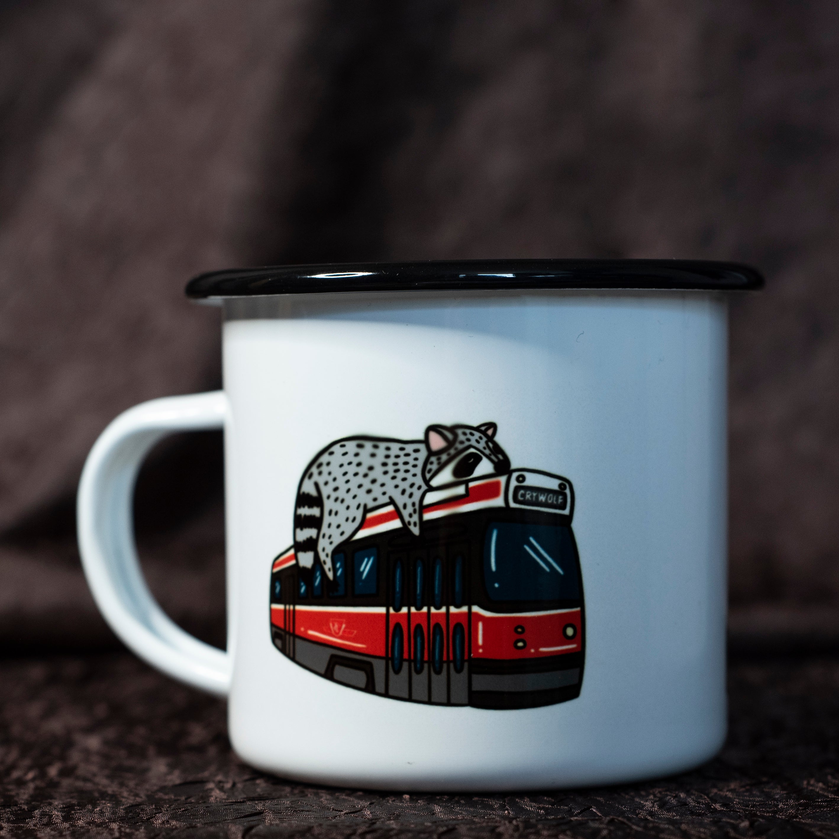 Raccoon City Enamel Mug