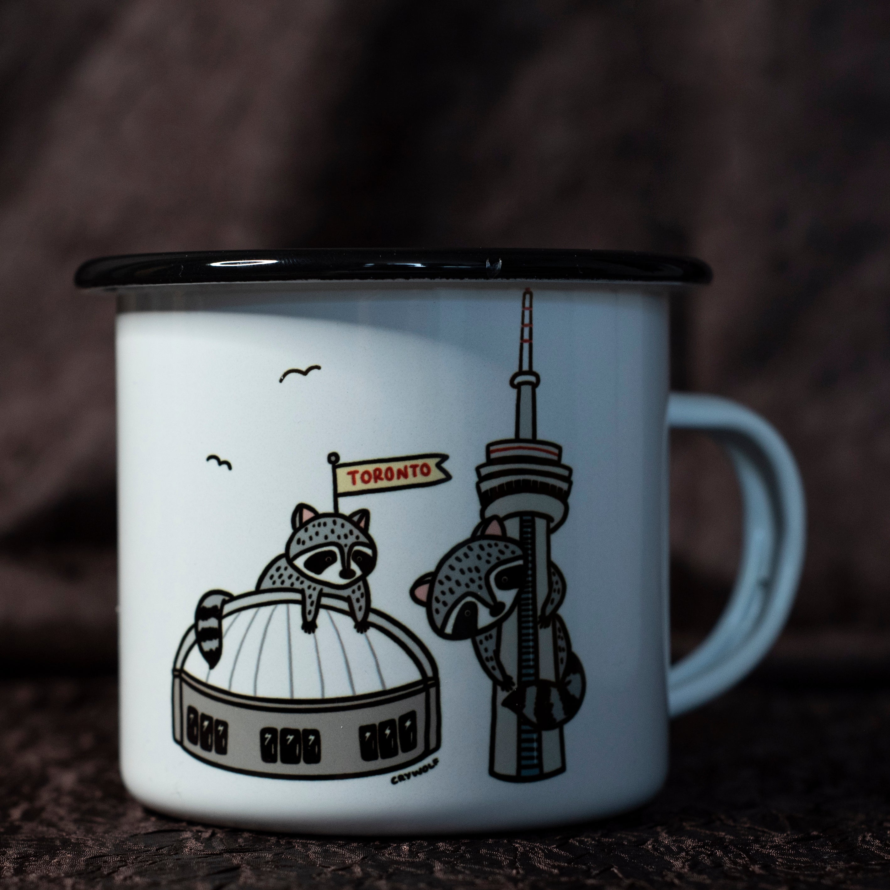 Raccoon City Enamel Mug