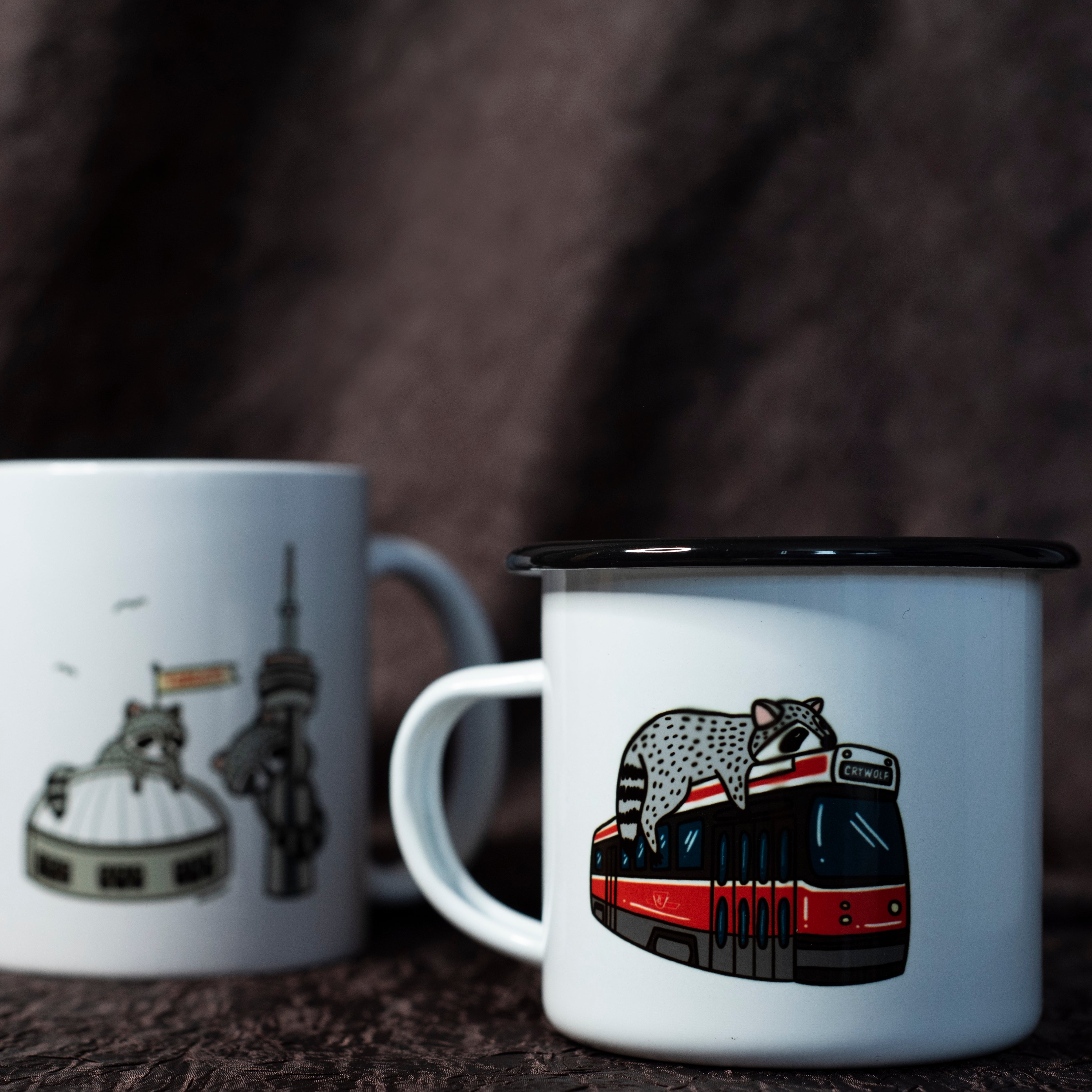 Raccoon City Enamel Mug