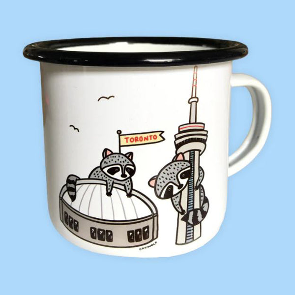 'Raccoon City' Enamel Mug