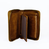 'Explore' Zip Round Verticle Bi-fold Wallet