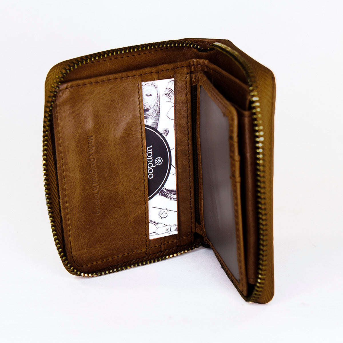 'Explore' Zip Round Verticle Bi-fold Wallet