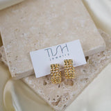 Staci Braided Hoops Earrings