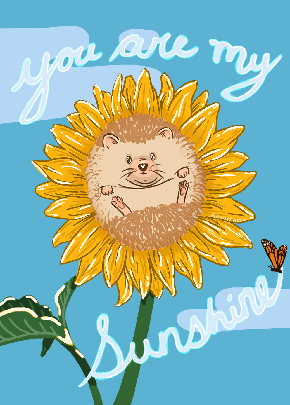 Sunshine Hedgehog Card