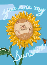 Sunshine Hedgehog Card