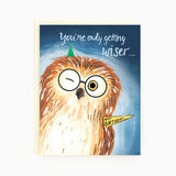 Birthday Wiser Owl Card