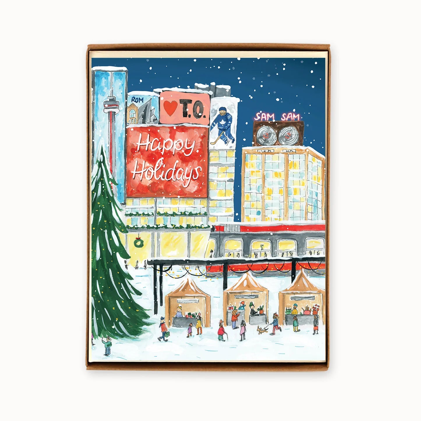 Holiday Assorted Box of 8 'Yonge & Dundas' Cards