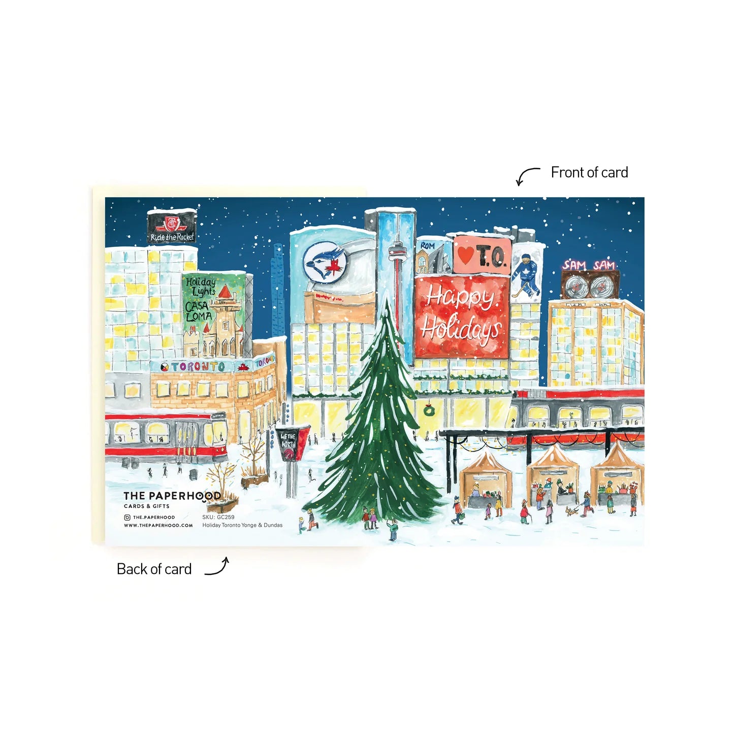 Holiday Assorted Box of 8 'Yonge & Dundas' Cards