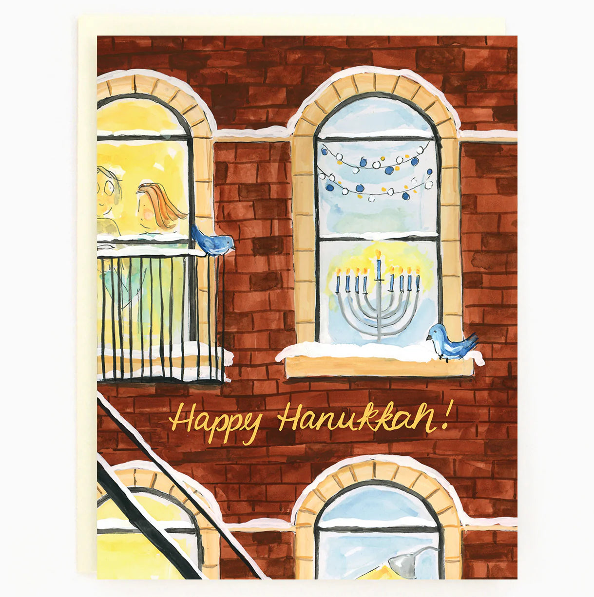 Holiday Hanukkah Window Card