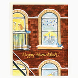 Holiday Hanukkah Window Card
