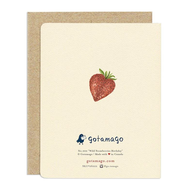 Wild Strawberries Birthday Card