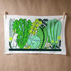 Claire Manning - Tea Towel with Greens Garden