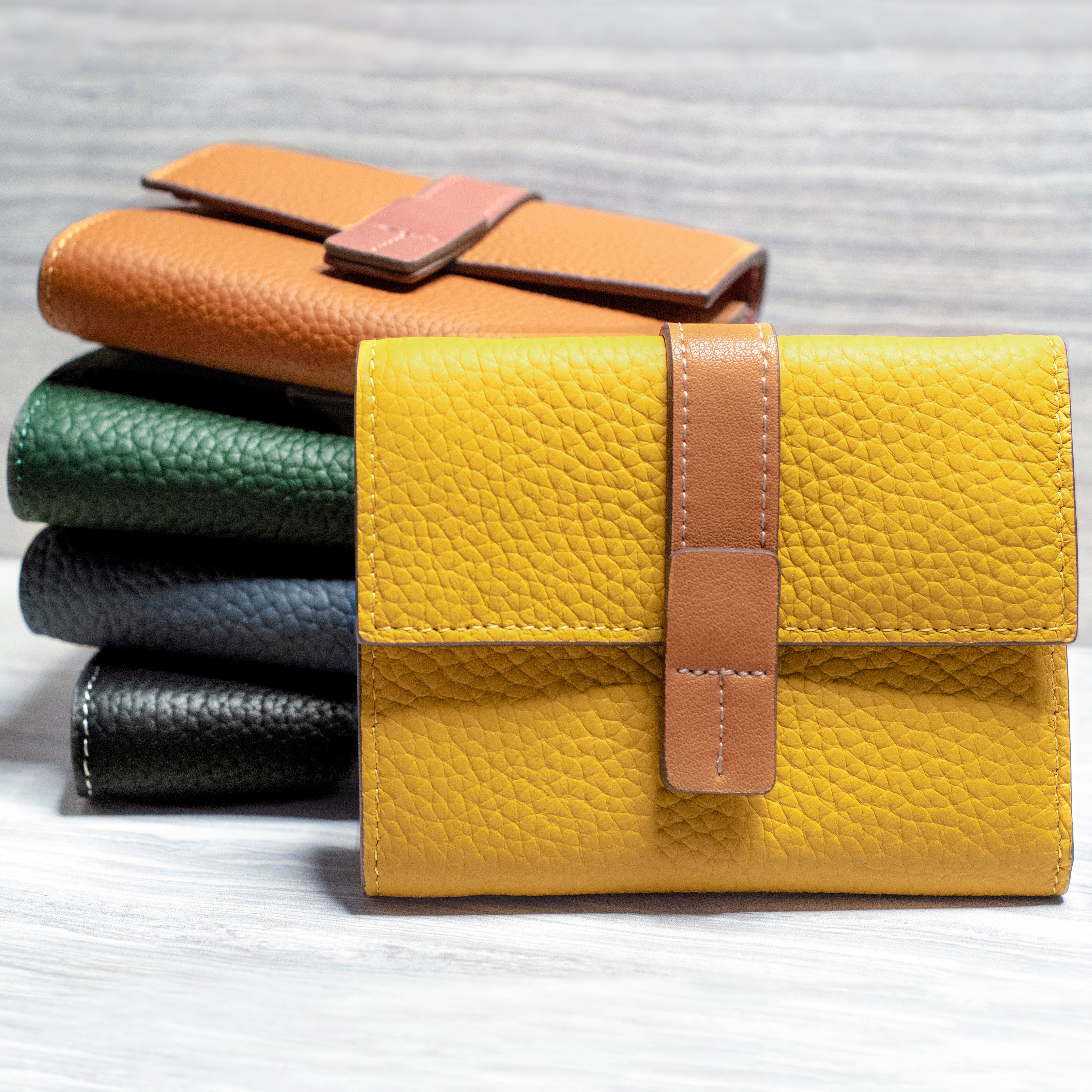 TOGO Two-tone Tri-fold Wallet