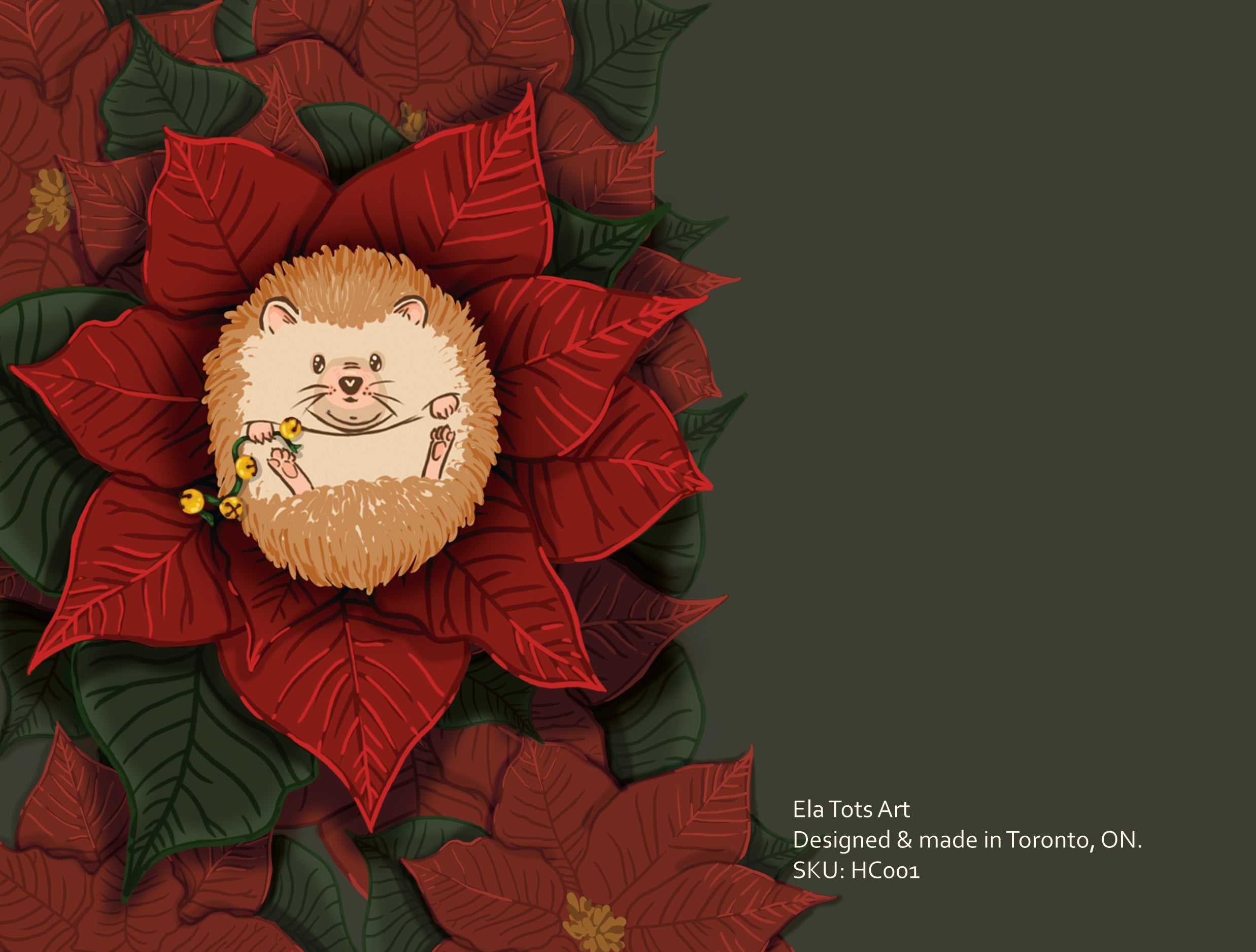 Holiday Hedgehog Card