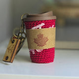Tim's Coffee Crotchet Keychain