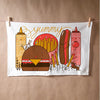 Claire Manning - Tea Towel "Hot Dog Hamburger"