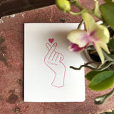 Finger Heart Card