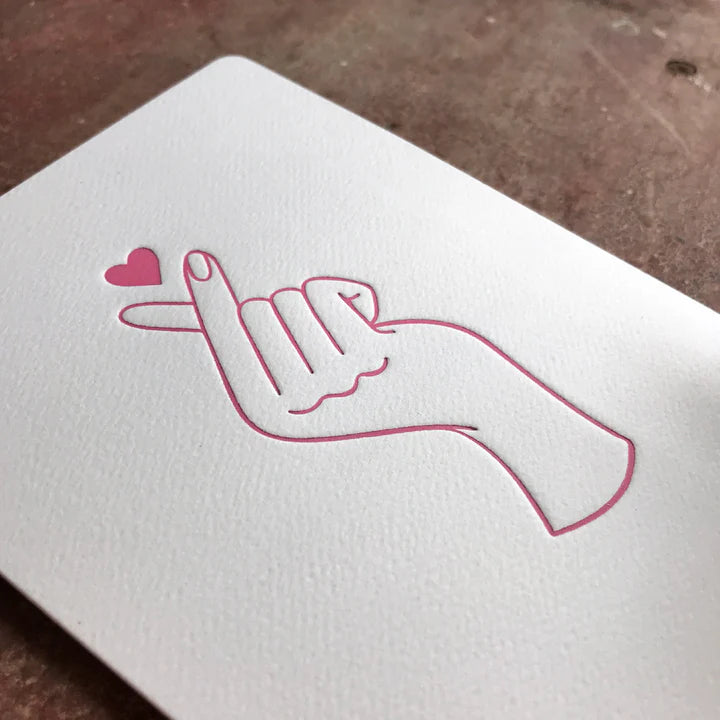 Finger Heart Card