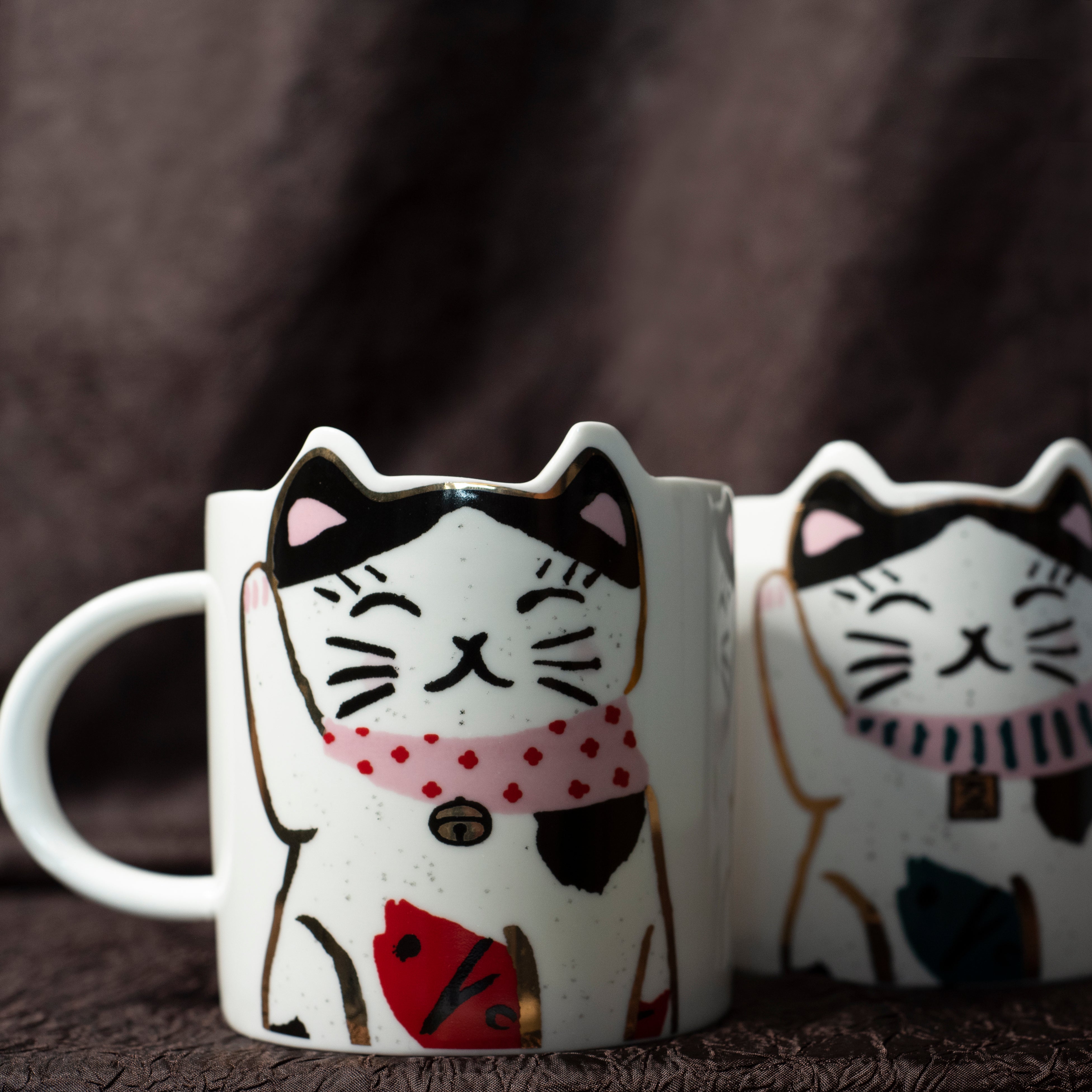 'Feeling Lucky' Ceramic Mugs - Red