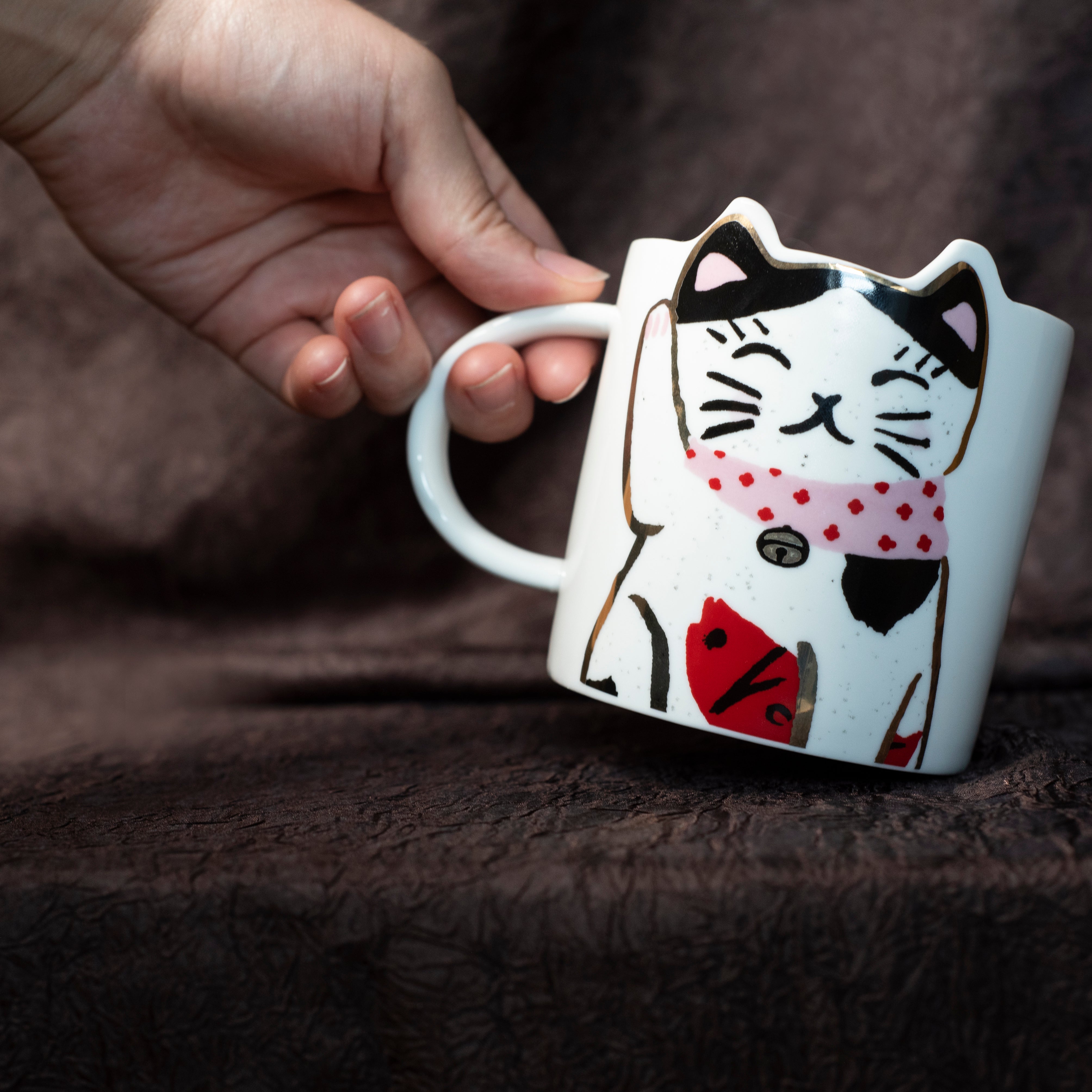 'Feeling Lucky' Ceramic Mugs - Red