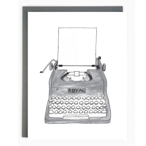 Typewriter Card
