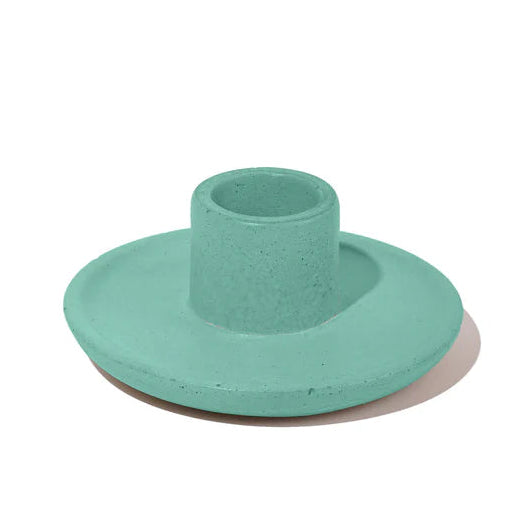Mesa Taper Candle Holder - Moss Green