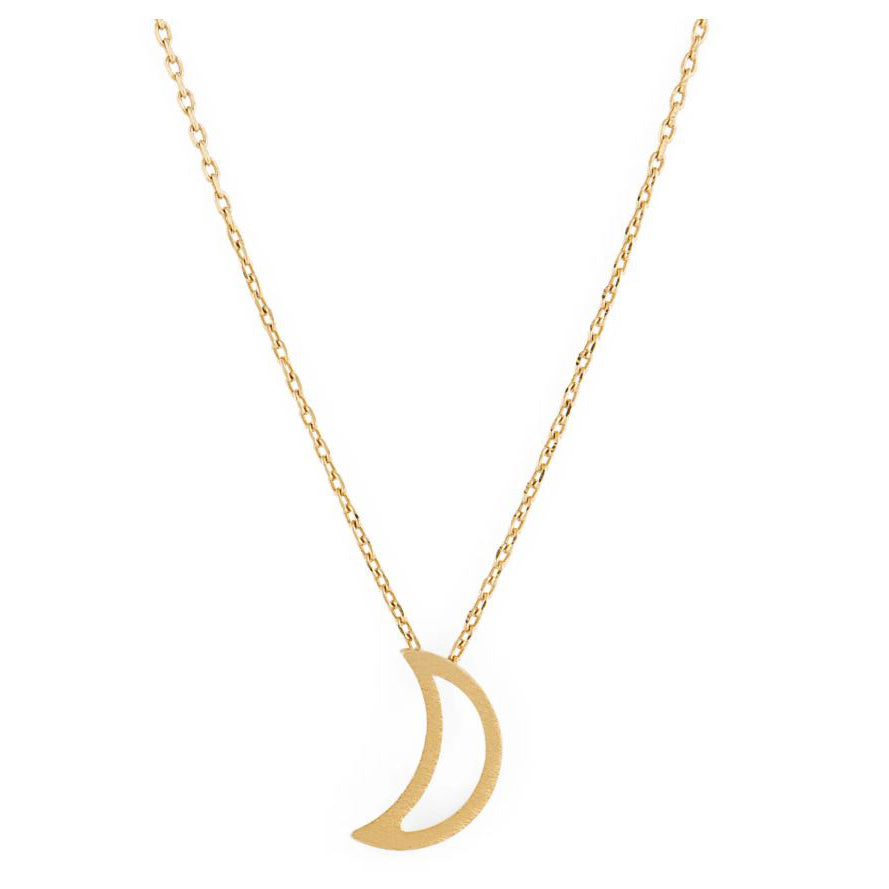 Moon Necklace Gold