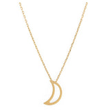 Moon Necklace Gold