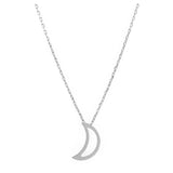 Moon Necklace Silver