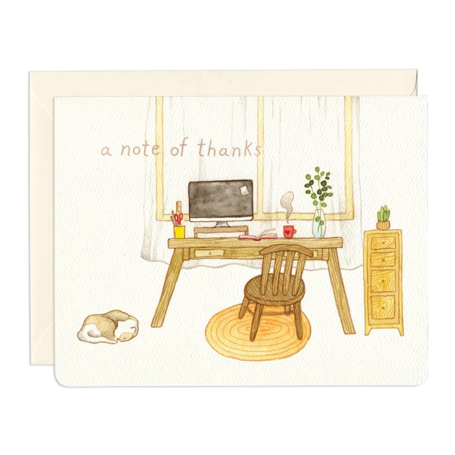 A Note of Thanks Card