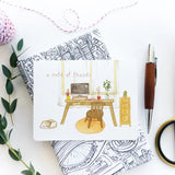 A Note of Thanks Card