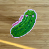 Pickle Girly Sticker