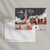 TO Night Fireworks Postcard