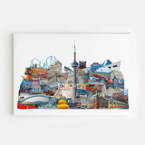 Toronto Cityscape Collage Postcard