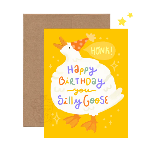 Birthday Silly Goose Card