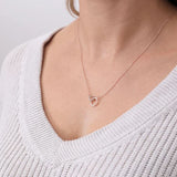 Ruby Necklace Rose Gold