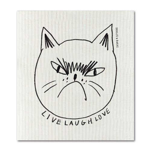 Live Laugh Love Sponge Cloth