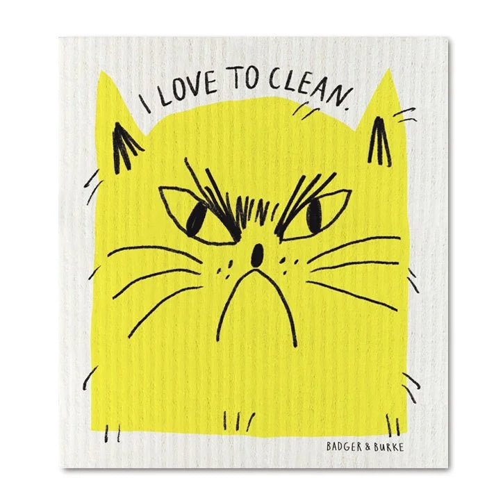 Snitty Kitty Love to Clean Sponge Cloth