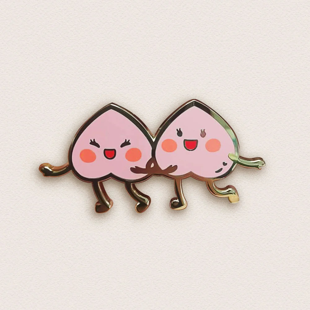 Peach Sisters Pin