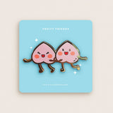 Peach Sisters Pin