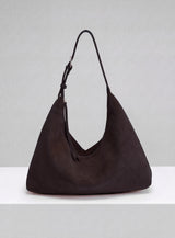 Sloan XL Shoulder Bag -Suede Espresso