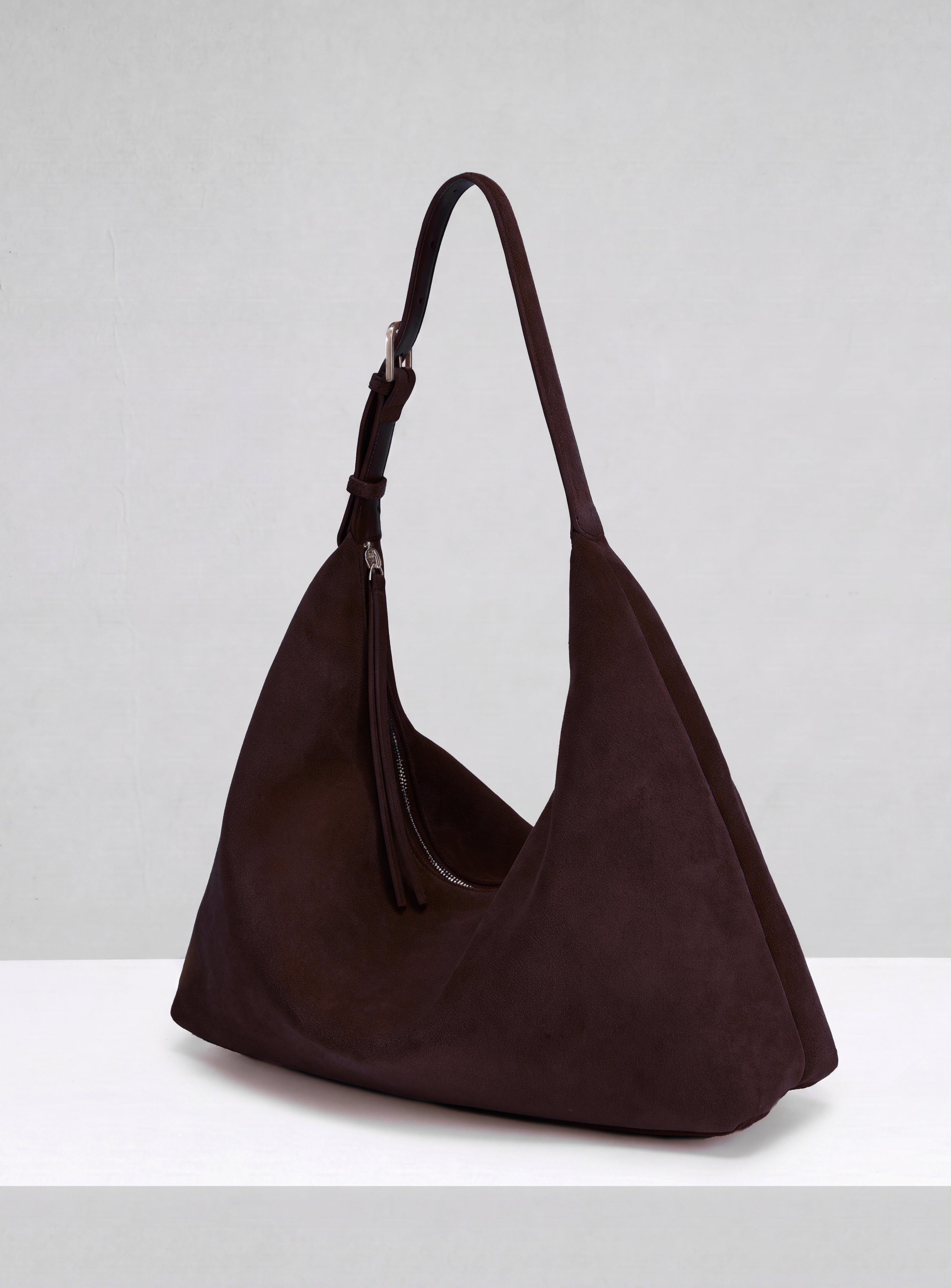 Sloan XL Shoulder Bag -Suede Espresso