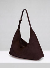 Sloan XL Shoulder Bag -Suede Espresso